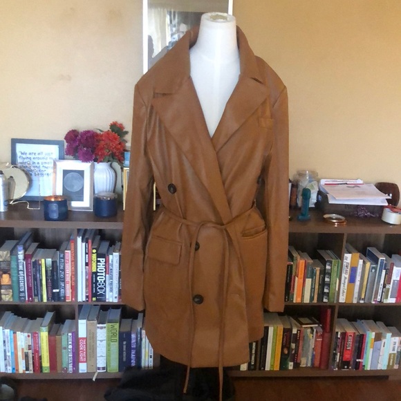 7 For All Mankind Jackets & Blazers - NWT 7 FOR ALL MANKIND FAUX LEATHER JACKET